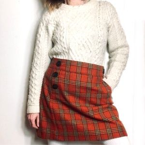 GAP • Tartan Plaid Holiday Mini Skirt 12
